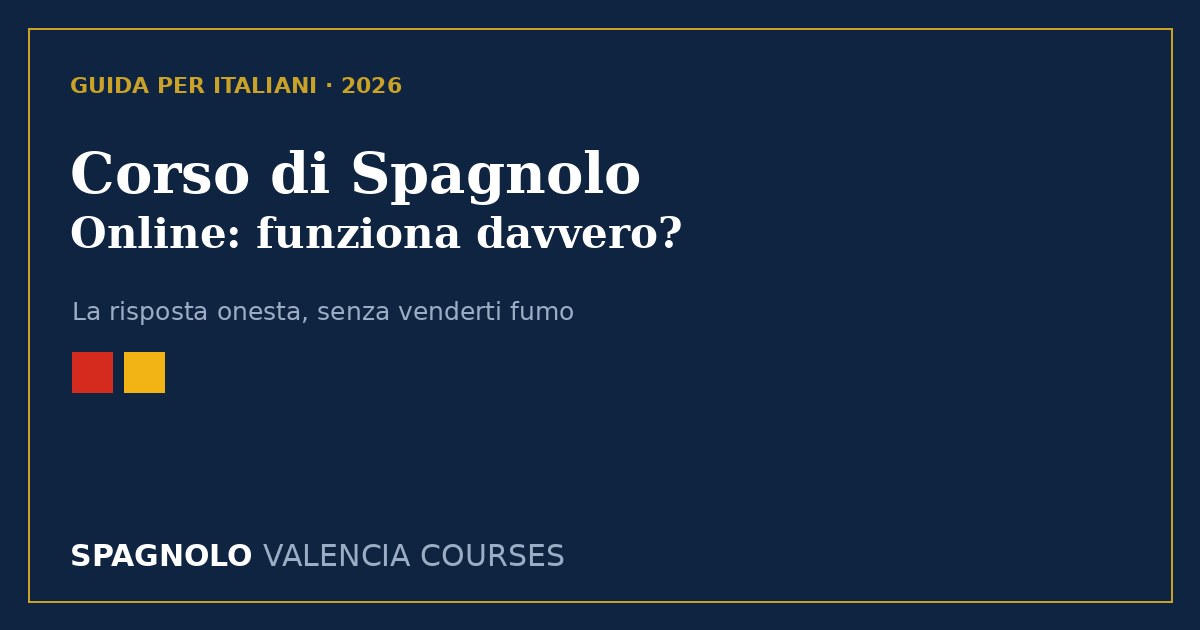 Corso di spagnolo online: funziona davvero? La risposta onesta